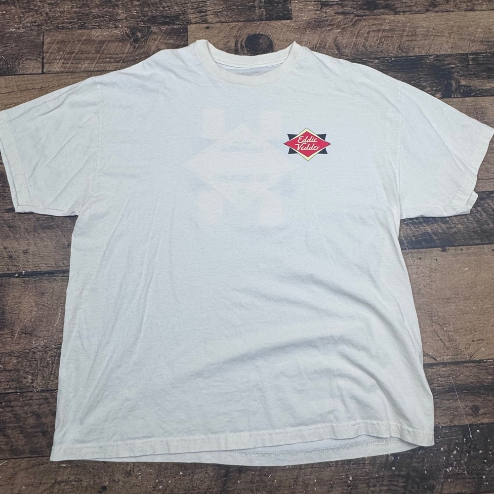 Eddie‎ Vedder And Earthlings Mens White T Shirt Size XL